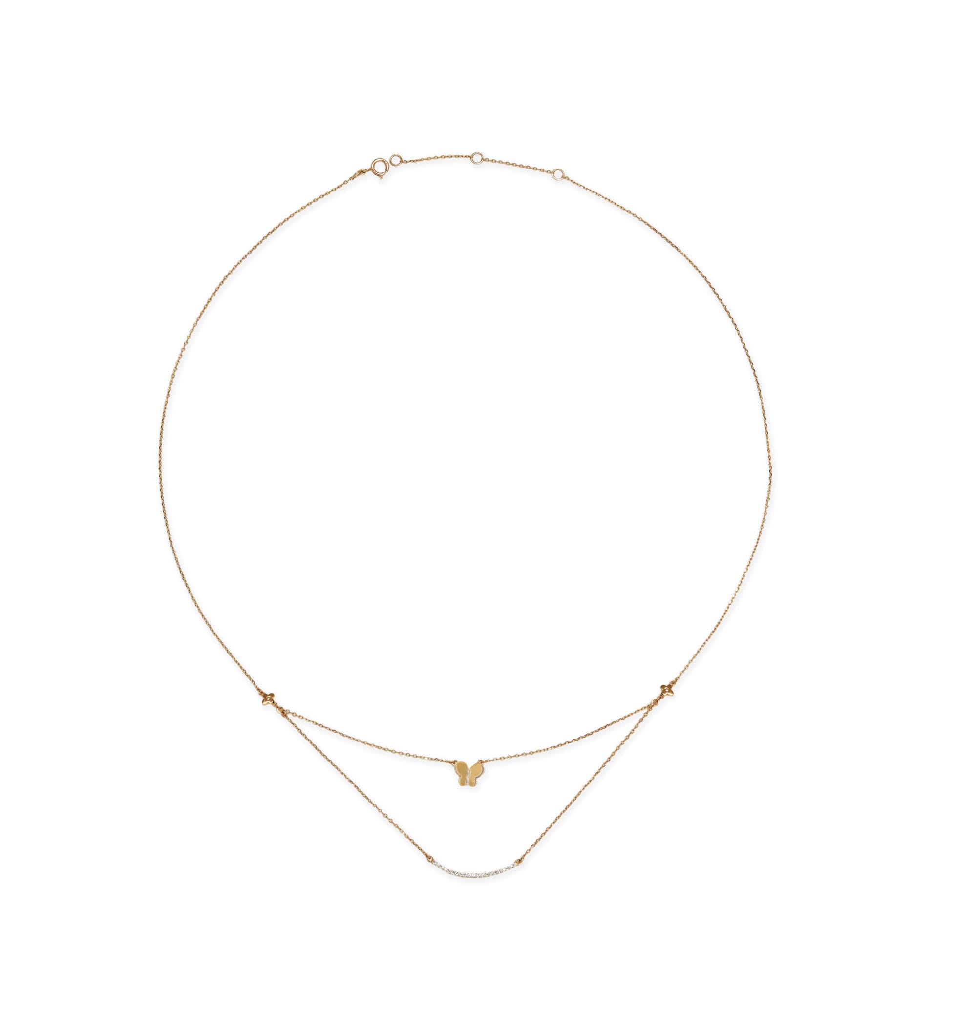 Roselyn Butterfly Necklace - Image 2